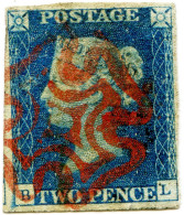 2d Blue 1840, SG4, YT2.VFU - Gebraucht