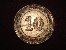 Straits Settlements - 10 Cents 1901 Victoria 8967 - Kolonies