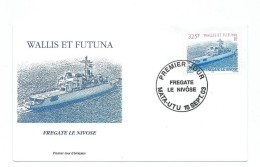 AD 206  - MARINE NATIONALE - EV   FREGATE LE NIVOSE WALLIS ET FUTUNA  1er JOUR DU TIMBRE SEPTEMBRE 2003 - FDC