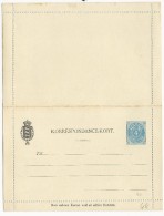 DANEMARK - 1890 - CARTE-LETTRE ENTIER POSTAL 4 ORE NEUVE - Interi Postali