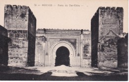 POSTAL DE MEKNES DE LA PORTE DU DAR-KBIRA (MARRUECOS) - Meknès
