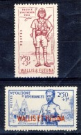 Wallis Et Futuna 1941 Serietta N. 87-88 MLH Catalogo € 5,50 - Neufs