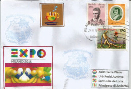 Republic Of LIBERIA. UNIVERSAL EXPO MILANO 2015, Letter From The Liberia Pavilion, With Official Stamp EXPO (scarce) - 2015 – Milan (Italy)