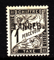 French Morocco MH Scott #J35 TANGER Overprint On 1c France Postage Due - Impuestos