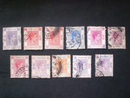 STAMPS HONG KONG 1938 King George VI - Ordinary Paper - Used Stamps