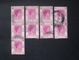 HONG KONG 香港 1938 King George VI - Ordinary Paper 茅根 中國 - Used Stamps
