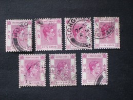 STAMPS HONG KONG 香港 1938 King George VI - Ordinary Paper 茅根 中國 - Used Stamps