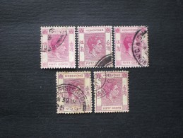 HONG KONG 1938 King George VI - Ordinary Paper - Used Stamps