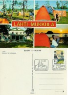 Finland 4.3.1982 Lahti Mukkula - Tents - Card With Special Cancellation - Maximumkaarten