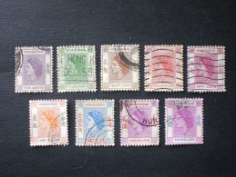 HONG KONG 1954 Queen Elizabeth II - Used Stamps