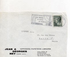 LUXEMBOURG ENVELOPPE DE 1970 DE DUDELANGE POUR PARIS - Storia Postale