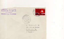 LUXEMBOURG ENVELOPPE DU 27 AOUT 1970 DE PETANGE POUR PARIS - Briefe U. Dokumente