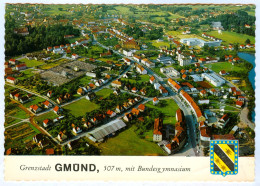 AK 3950 Gmünd Grenzstadt Bundesgymnasium Luftbild Luftfoto Waldviertel AUSTRIA Österreich NÖ Niederösterreich Aerial - Gmünd