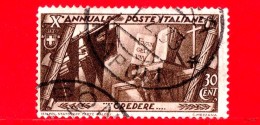 ITALIA - Regno - Usato - 1932 - Decennale Della Marcia Su Roma - Rispetto Verso La Religione - Credere - 30 C. - Oblitérés