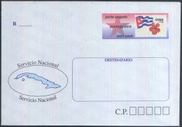 1998-EP-120. CUBA POSTAL STARIONERY 1998. SOBRE CARTA SERVICIO NACIONAL. - Storia Postale