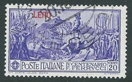 1930 EGEO LERO USATO FERRUCCI 20 CENT - U26-10 - Ägäis (Lero)