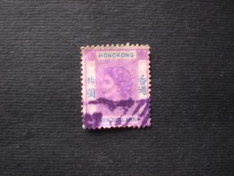 STAMPS HONG KONG 1954 Queen Elizabeth II 10 $ X 1 PEZZI !! Décalque De Couleur - Usati