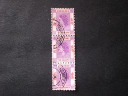 STAMPS HONG KONG 1954 Queen Elizabeth II 2 $ X 3 PEZZI !! Décalque De Couleur Partielle - Usati