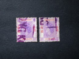 STAMPS HONG KONG 1954 Queen Elizabeth II 2 $ X 2 PEZZI !! - Used Stamps