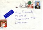 Cover  Brief  Lettre Finland 1993 Cover Sent To Lithuania Christmas #9179 - Brieven En Documenten