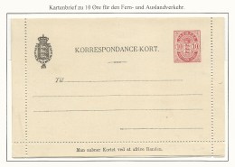 DANEMARK - 1902 - MICHEL Nr. K15 - CARTE-LETTRE ENTIER POSTAL NEUVE - Enteros Postales