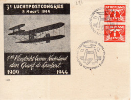 1944  Gelegenheidsstempel  3e Luchtpostcongres 5 Maart 1944 - Covers & Documents