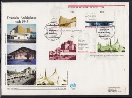 2020 ) Bund Germany Schöner Beförderter Groß FDC 1997   " Deutsche Architektur Nach 1945" - Lettres & Documents