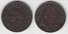 **** ARGENTINA - ARGENTINE - DOS CENTAVOS 1893 - 2 CENTAVOS 1893 LIBERTAD **** EN ACHAT IMMEDIAT - Argentina