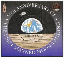 Barbados: Foglietto, Block, Bloc, Missione Apollo 11, Apollo 11 Mission - Nordamerika