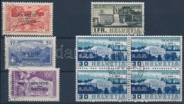 O Svájc Societé Des Nations 1922 Mi 13-15 + 1938 Mi 58I + 60I (Mi EUR 910,-) - Other & Unclassified