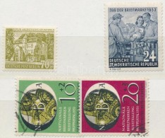 ** O Német összeállítás / German Stamps: Berlin Mi 123, East Germany Mi 396, West... - Other & Unclassified