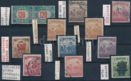 ** O 1916-1924 11 Db Arató Bélyeg Tévnyomatokkal, Nyomdahibákkal / 11 Harvester Stamps... - Other & Unclassified