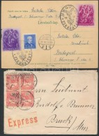 1899-1941 32 Db Küldemény érdekes Darabokkal / 32 Covers, Postcard With Interesting Pieces - Other & Unclassified