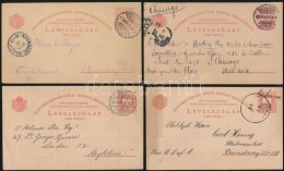 1893-1899 10 Db 5kr Díjjegyes LevelezÅ‘lap Külföldre / 10 Pcs 5kr PS-cards To Abroad - Other & Unclassified