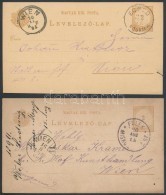 1885-1890 5 Db Díjjegyes LevelezÅ‘lap Nógrád Megyei Bélyegzésekkel / 5 PS-cards... - Other & Unclassified