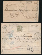 1878-1915 6 Db Pénzeslevél Közte 4 Külföldre / 6 Insured Covers, 4 To Abroad - Other & Unclassified