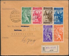 1935 Ajánlott Levél Hollandiába / Mi 45-50 On Registered Cover To Netherlands - Other & Unclassified