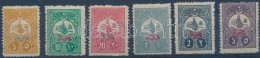 * 1908 Forgalmi Mi 144E-149E (foghibák / Perf. Faults) - Other & Unclassified