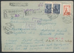 1955 Ajánlott Levél Beregszászról Kecskemétre / Registered Cover From Beregovo... - Other & Unclassified