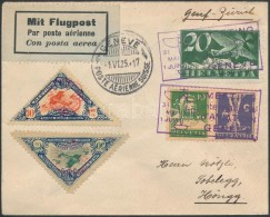 1925 Alkalmi Légi Levél / ,,MEETING International D'AVIATION GENEVE' Special Airmail Cover - Other & Unclassified