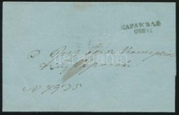 1860 Ex Offo Karakalból Craiovába / Ex Offo From Karakal To Craiova - Other & Unclassified