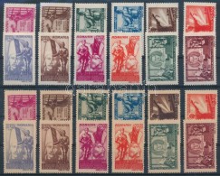 ** * 1945 Kommunista Milícia 2 Klf Sor / Mi 885-896 X + Y Sets (**Mi EUR 300,-) (az Y Sor Falcos / Set Y Is... - Other & Unclassified