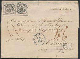 Egyházi állam 1864 8 Baj. Pár Levélen Kassára / Pair On Cover To Kaschau - Other & Unclassified