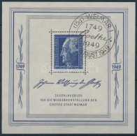 O 1949 Goethe Mi Block 6 - Other & Unclassified