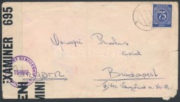 1946 Cenzúrás Levél Budapestre / Censored Cover To Hungary - Other & Unclassified