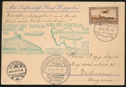 1933 Zeppelin Saargebietsfahrt LevelezÅ‘lap Debrecenbe / Postcard To Hungary - Other & Unclassified