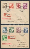 1939 Téli Segély Sor 2 Db Ajánlott Levélen Jugoszlávia / Winter Aid Set On 2... - Other & Unclassified