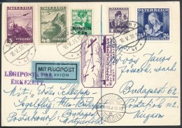 1936 ElsÅ‘ Páros Vontató Repülés Légi Levlap Budapestre / Special Flight Airmail... - Other & Unclassified