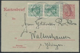 1911 Díjjegyes LevelezÅ‘lap Hajópostával / Sea Mail PS-cover Card 'DEUTSCHE SEEPOST LINIE... - Other & Unclassified