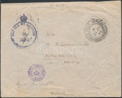 1944 Cenzúrás Tábori Posta Levél Palesztinába / Censored Field Post Cover To... - Other & Unclassified